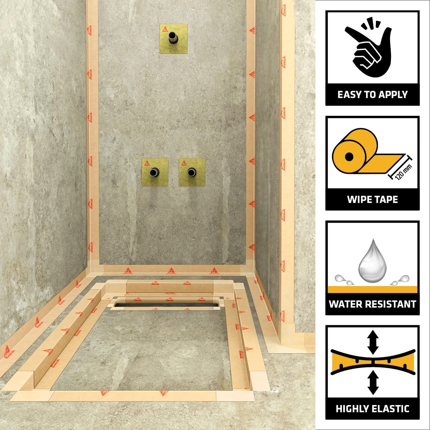 Sika® SealTape F – Crack-Bridging Waterproof Sealing Tape