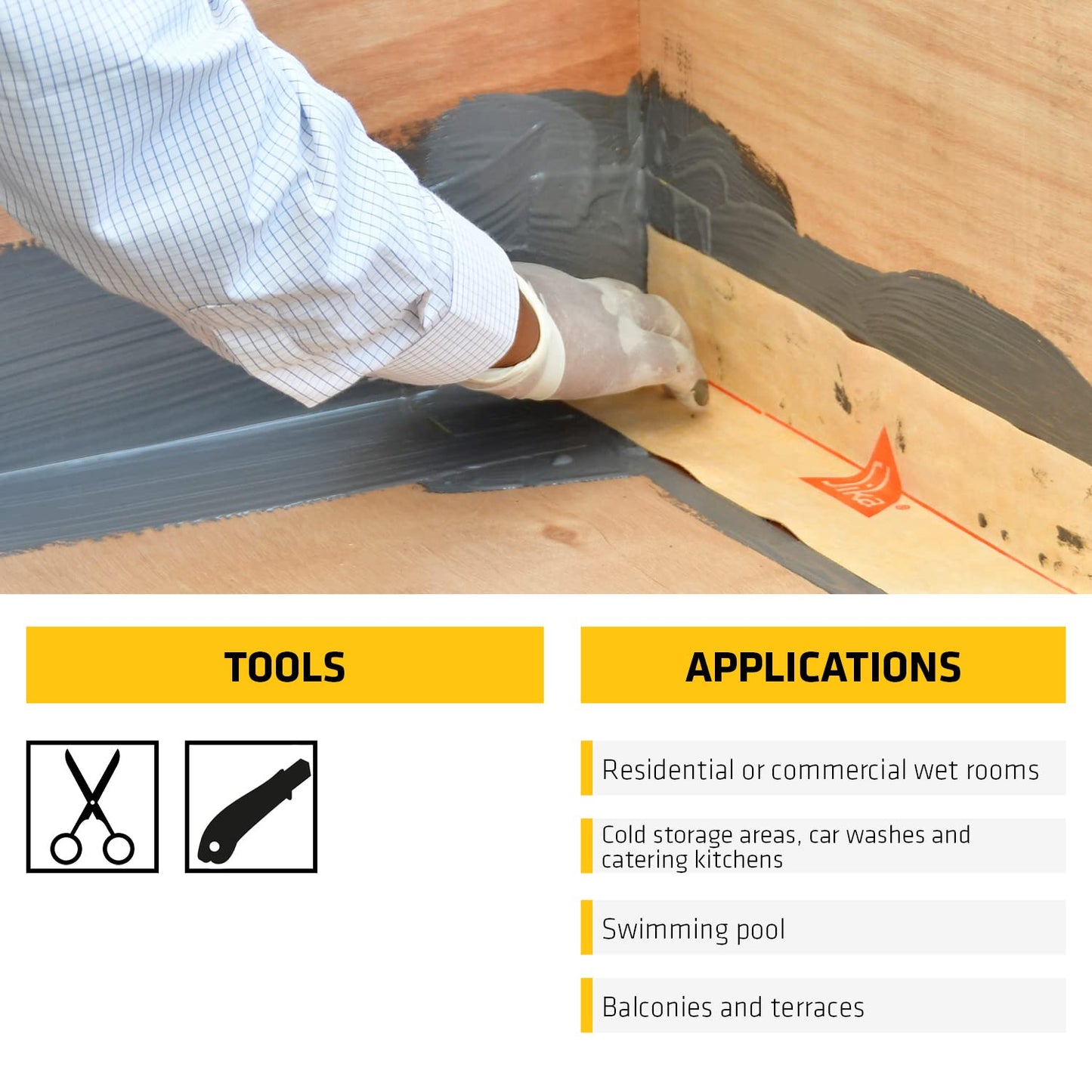 Sika® SealTape F – Crack-Bridging Waterproof Sealing Tape